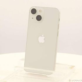 〔中古〕Apple(アップル) iPhone13 mini 128GB スターライト MLJE3J／A SIMフリー〔196-ud〕