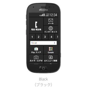 【Simロック解除済み】☆美品☆Docomo らくらくスマートフォン４ F-04J☆Bランク☆ ブラック 本体 FUJITSU ネットワーク制限判定〇-送料無料3024
