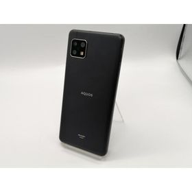 【中古】SHARP au 【SIMロック解除済み】 AQUOS sense5G ブラック 4GB 64GB SHG03【小倉駅前】保証期間１ヶ月【ランクC】