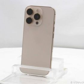 〔中古〕Apple(アップル) iPhone16 Pro 128GB デザートチタニウム MYMX3J／A SIMフリー〔297-ud〕