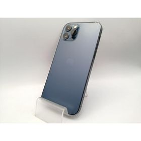【中古】Apple docomo 【SIMロック解除済み】 iPhone 12 Pro 256GB パシフィックブルー MGMD3J/A【秋葉本店】保証期間１ヶ月【ランクC】