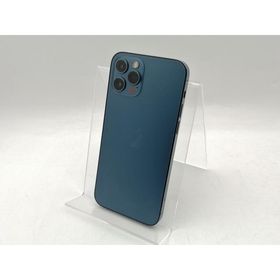 【中古】Apple docomo 【SIMロック解除済み】 iPhone 12 Pro 256GB パシフィックブルー MGMD3J/A【千葉】保証期間１ヶ月【ランクC】