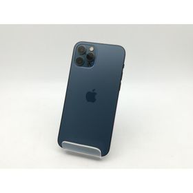 【中古】Apple au 【SIMロック解除済み】 iPhone 12 Pro 256GB パシフィックブルー MGMD3J/A【浜松駅前】保証期間１ヶ月【ランクC】