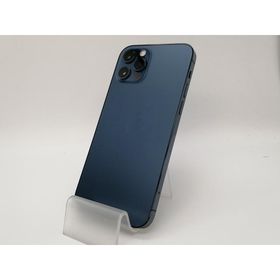 【中古】Apple docomo 【SIMロック解除済み】 iPhone 12 Pro 128GB パシフィックブルー MGM83J/A【三宮センター】保証期間１週間【ランクC】