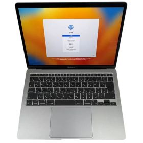 Apple MacBook Air 13.3インチ MGN63J/A Apple M1 8GB SSD 256GB スペースグレイ 充放電回数130回 ノートパソコン 動作確認済 画面キズあり 【中古】 22606K381