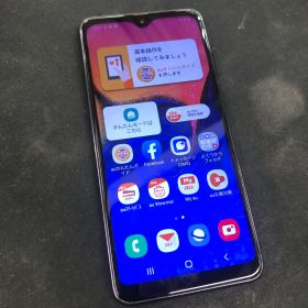 【訳あり品】Galaxy A20 au SIMロック解除済 32GB SCV ブラック【保証なし】