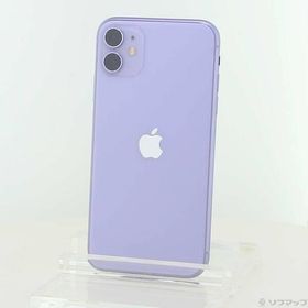 〔中古〕Apple(アップル) iPhone11 64GB パープル MWLX2J／A SIMフリー〔276-ud〕