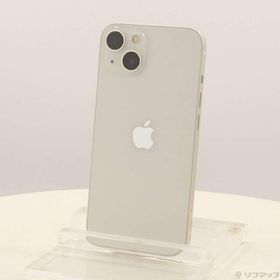 〔中古〕Apple(アップル) iPhone13 128GB スターライト MLND3J／A SIMフリー〔198-ud〕