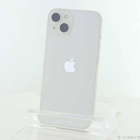 〔中古〕Apple(アップル) iPhone13 128GB スターライト MLND3J／A SIMフリー〔377-ud〕