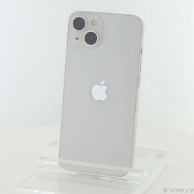 〔中古〕Apple(アップル) iPhone13 128GB スターライト NLND3J／A SIMフリー〔269-ud〕