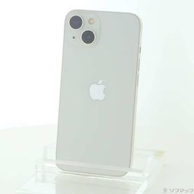 〔中古〕Apple(アップル) iPhone13 128GB スターライト MLND3J／A SIMフリー〔269-ud〕