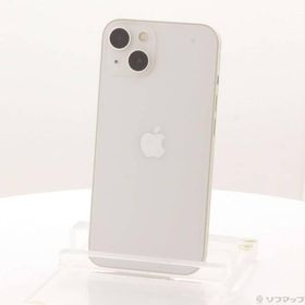 〔中古〕Apple(アップル) iPhone13 128GB スターライト MLND3J／A SIMフリー〔368-ud〕