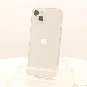 〔中古〕Apple(アップル) iPhone13 128GB スターライト MLND3J／A SIMフリー〔295-ud〕