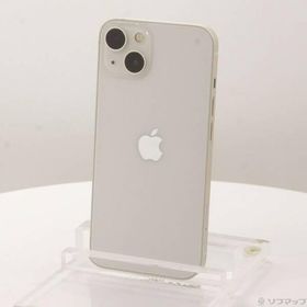 〔中古〕Apple(アップル) iPhone13 128GB スターライト MLND3J／A SIMフリー〔276-ud〕