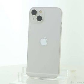 〔中古〕Apple(アップル) iPhone13 128GB スターライト MLND3J／A SIMフリー〔247-ud〕