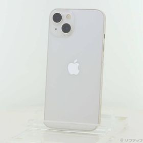 〔中古〕Apple(アップル) iPhone13 128GB スターライト MLND3J／A SIMフリー〔198-ud〕
