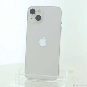 〔中古〕Apple(アップル) iPhone13 128GB スターライト MLND3J／A SIMフリー〔377-ud〕