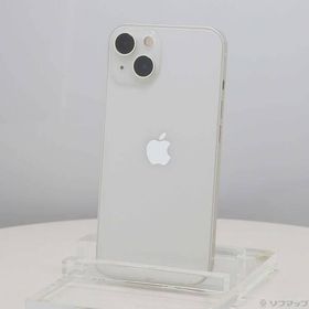 〔中古〕Apple(アップル) iPhone13 128GB スターライト MLND3J／A SIMフリー〔276-ud〕