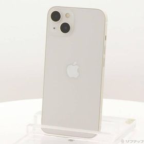 〔中古〕Apple(アップル) iPhone13 128GB スターライト MLND3J／A SIMフリー〔297-ud〕