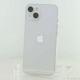 〔中古〕Apple(アップル) iPhone13 128GB スターライト MLND3J／A SIMフリー〔276-ud〕