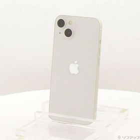 〔中古〕Apple(アップル) iPhone13 128GB スターライト MLND3J／A SIMフリー〔305-ud〕