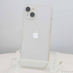 〔中古〕Apple(アップル) iPhone13 128GB スターライト MLND3J／A SIMフリー〔198-ud〕