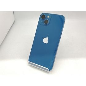 【中古】Apple SoftBank 【SIMフリー】 iPhone 13 128GB ブルー MLNG3J/A【広島本通】保証期間１ヶ月【ランクC】
