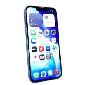 中古 Apple iPhone13 128GB ブルー MLNG3J／A SIMフリー