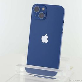 〔中古〕Apple(アップル) iPhone13 128GB ブルー MLNG3J／A SIMフリー〔377-ud〕