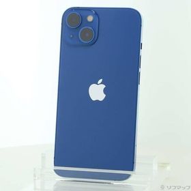 〔中古〕Apple(アップル) iPhone13 128GB ブルー MLNG3J／A SIMフリー〔377-ud〕