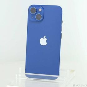 〔中古〕Apple(アップル) iPhone13 128GB ブルー MLNG3J／A SIMフリー〔305-ud〕