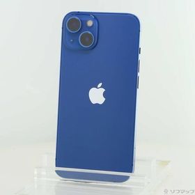 〔中古〕Apple(アップル) iPhone13 128GB ブルー MLNG3J／A SIMフリー〔377-ud〕