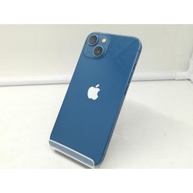 【中古】Apple SoftBank 【SIMフリー】 iPhone 13 128GB ブルー MLNG3J/A【札幌】保証期間１ヶ月【ランクB】