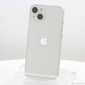 〔中古〕Apple(アップル) iPhone13 256GB スターライト MLNJ3J／A SIMフリー〔349-ud〕