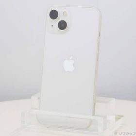 〔中古〕Apple(アップル) iPhone13 256GB スターライト MLNJ3J／A SIMフリー〔349-ud〕