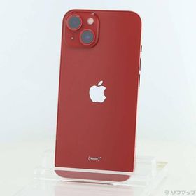 〔中古〕Apple(アップル) iPhone13 256GB プロダクトレッド MLNL3J／A SIMフリー〔258-ud〕
