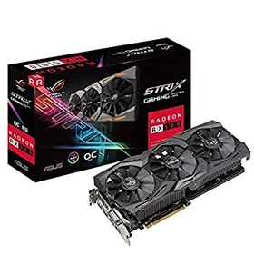 【未使用】【中古】 ASUS Strixシリーズ AMD Radeon RX580ビデオカード ROG-STRIX-RX580-O8G-GAMING