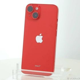 〔中古〕Apple(アップル) iPhone14 128GB プロダクトレッド MPV93J／A SIMフリー〔348-ud〕