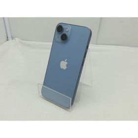 【中古】Apple au 【SIMフリー】 iPhone 14 512GB ブルー MPXM3J/A【川崎】保証期間１週間【ランクC】