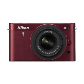 Nikon ミラーレス一眼カメラ Nikon 1 (ニコンワン) J2 標準ズームレンズキット レッド N1J2HLKRD