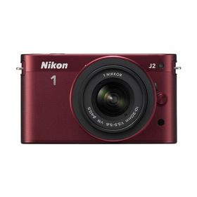 Nikon ミラーレス一眼カメラ Nikon 1 (ニコンワン) J2 標準ズームレンズキット レッド N1J2HLKRD