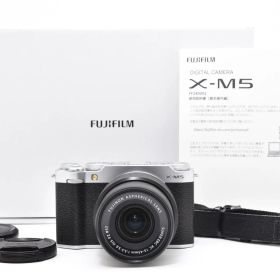 シャッター回数214回！！■ほぼ新品■ FUJIFILM X-M5 レンズキット XC15-45 シルバー