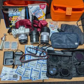 ■美品■ Canon EOS Kiss M 本体+レンズ3本+その他