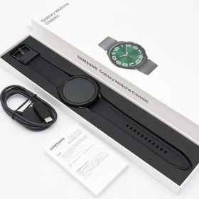 ボーナスストア+5％【美品】SAMSUNG Galaxy Watch6 Classic 47mm SM-R960NZKAXJP ブラック スマートウォッチ サムスン ギャラクシーウォッチ クラシック 本体
