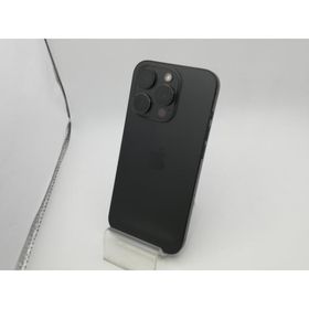 【中古】Apple docomo 【SIMフリー】 iPhone 15 Pro 128GB ブラックチタニウム MTU73J/A【ECセンター】保証期間１ヶ月【ランクC】