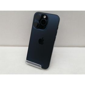 【中古】Apple docomo 【SIMフリー】 iPhone 15 Pro 128GB ブルーチタニウム MTUA3J/A【仙台イービーンズ】保証期間１ヶ月【ランクC】