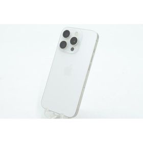 [中古]SIMフリー Apple iPhone15 Pro 128GB ホワイトチタニウム A3101 MTU83J/A