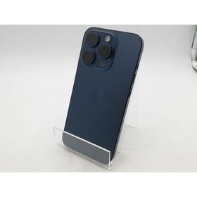 【中古】Apple 国内版 【SIMフリー】 iPhone 15 Pro 128GB ブルーチタニウム MTUA3J/A【柏】保証期間１ヶ月【ランクB】