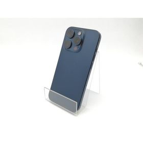 【中古】Apple docomo 【SIMフリー】 iPhone 15 Pro 128GB ブルーチタニウム MTUA3J/A【ECセンター】保証期間１ヶ月【ランクB】