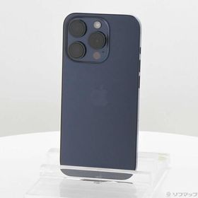 〔中古〕Apple(アップル) iPhone15 Pro 128GB ブルーチタニウム MTUA3J／A SIMフリー〔276-ud〕